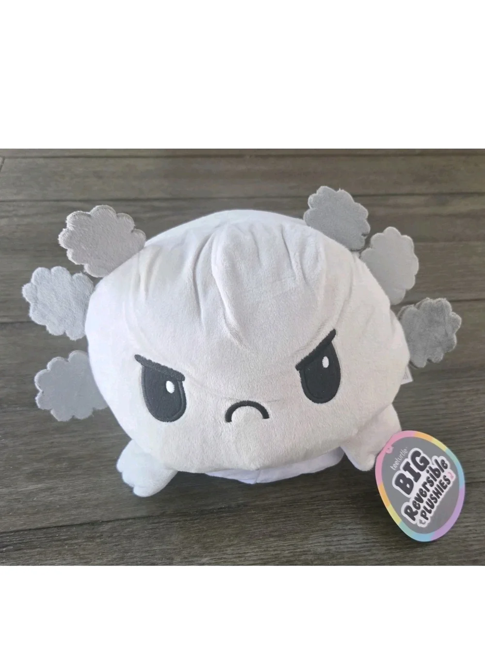 TeeTurtle The Original Reversible Axoloti Plushies Plush Happy Sad Face NEW NWT